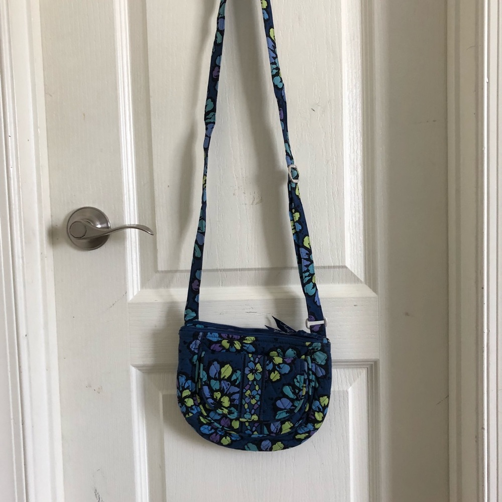 Vera Bradley Little Flap Crossbody in Indigo Pop